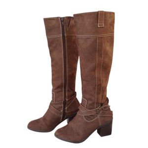 Suede Knee High Boots